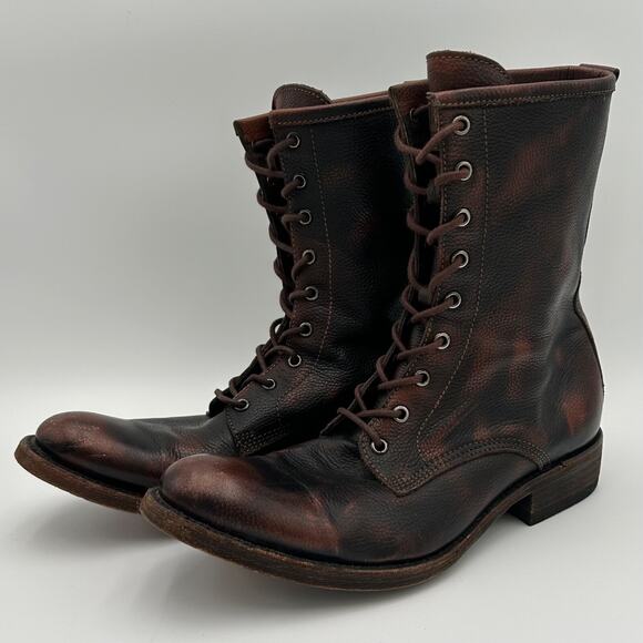 Liberty Boot Handmade Men\'s Brown Leather Lace Up Boots Size 9 main image 6